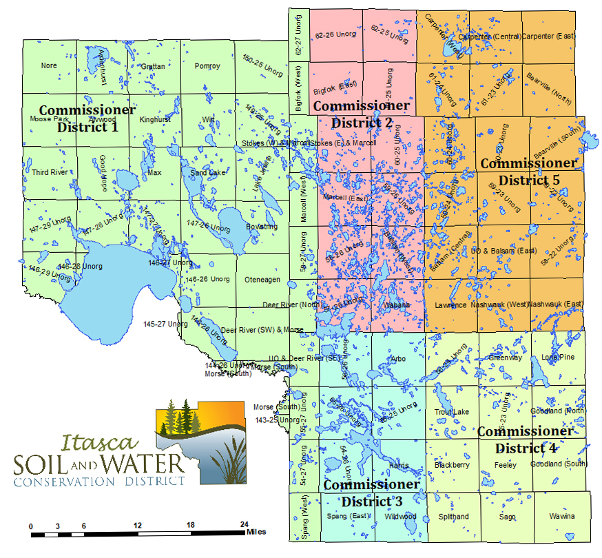 SWCD Commissioner District Map